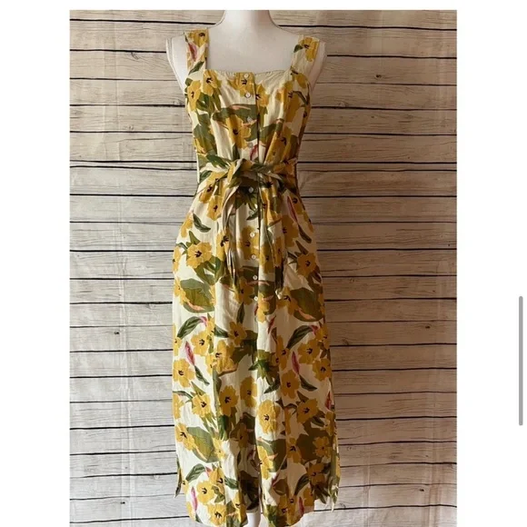 L*Space Floral Linen Blend Dress Mykonos in Ibiza - Picture 5 of 13